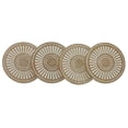 thumbnail image 2 of Mango Wood 4 PC Etched Coasters White, 2 of 5