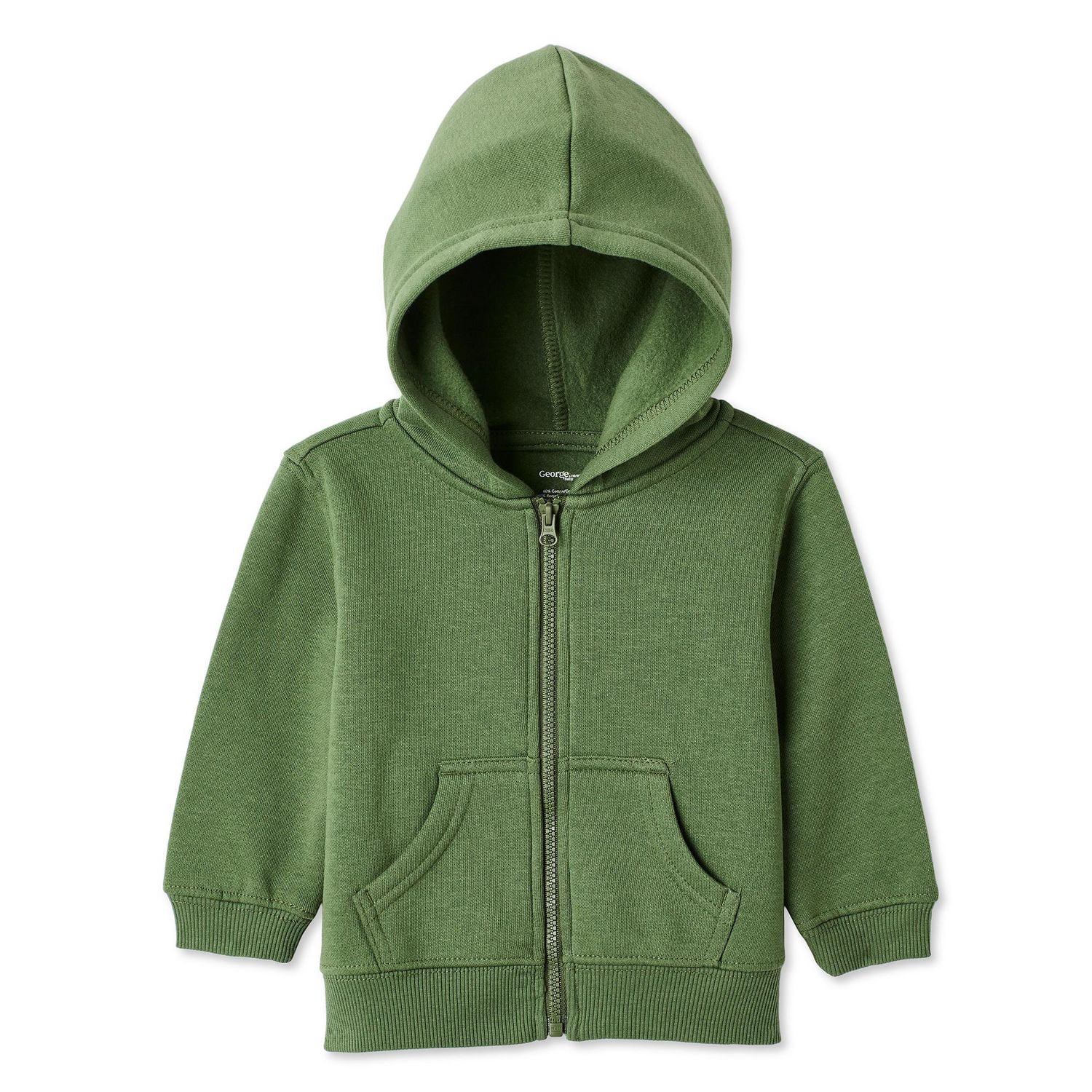Haut à capuchon zippé sur la longueur George collection non genrée pour nourrissons