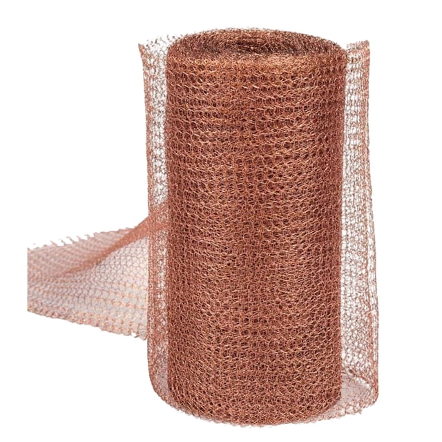 Mesh Rodent Control,Rodent Proof Wire Mesh,5 Inch X 32 Ft Copper Mesh Screen,Diy Hole Filler,Mesh Roll Wire Fabric For Dense Filter Screen Woven Crafts Window,Copper Wire Mesh Roll,Bronze
