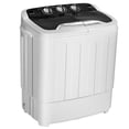 thumbnail image 2 of Costway 13lbs Portable Semi-Automatic Twin Tub Wash Machine W/ Built-In Drain Pump Black, 2 of 10