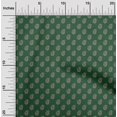 thumbnail image 2 of oneOone Velvet Dark Green Fabric Asian Floral Block Craft Projects Decor Fabric Printed By The Yard 58 Inch Wide, 2 of 5