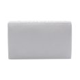 thumbnail image 4 of Youkk Women Envelope Bag Portable Hasp Rhinestone Replacement Stylish Solid Color Party Banquet Bridal Handbag Pouch Silver, 4 of 6
