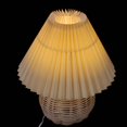 thumbnail image 2 of HLONK 2 Ensembles Lampe de Table en Osier Plissé Bureau Lumière Décorative, 2 of 8