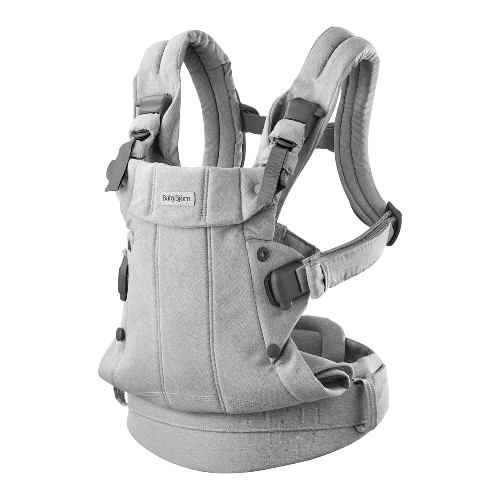 BabyBjorn Harmony Carrier in Woven Melange Fabric - Light Gray