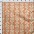 thumbnail image 4 of oneOone Rayon Dark Peach Fabric Aztech Sewing Craft Projects Fabric Prints By Yard 56 Inch Wide, 4 of 4