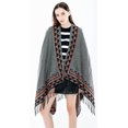 thumbnail image 2 of LinYooLi Poncho Ouvert à Franges pour Femmes, Cardigan, Cape, Couverture pour Fête, Voyage, Bureau, 2 of 6