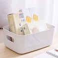 thumbnail image 4 of Storage Basket Solid Color Space-Saving Plastic Tissue Makeup Holder Home Decor, 4 of 10