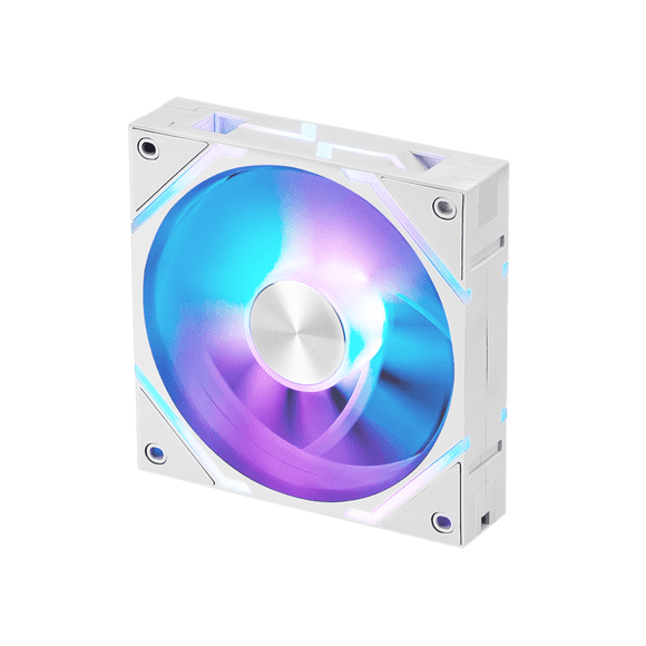 MSI MPG EZ120 ARGB WHITE fan 1W - 120 mm ARGB fan, fluid dynamic bearing with extra nut fixing, Mystic Light & Cooling Wizard support with MSI motherboards