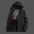 thumbnail image 1 of RXIRUCGD Manteau Veste Mode Ajustée à Capuche à Cordon avec Coutures pour Homme, Noir, Taille : L, 1 of 8