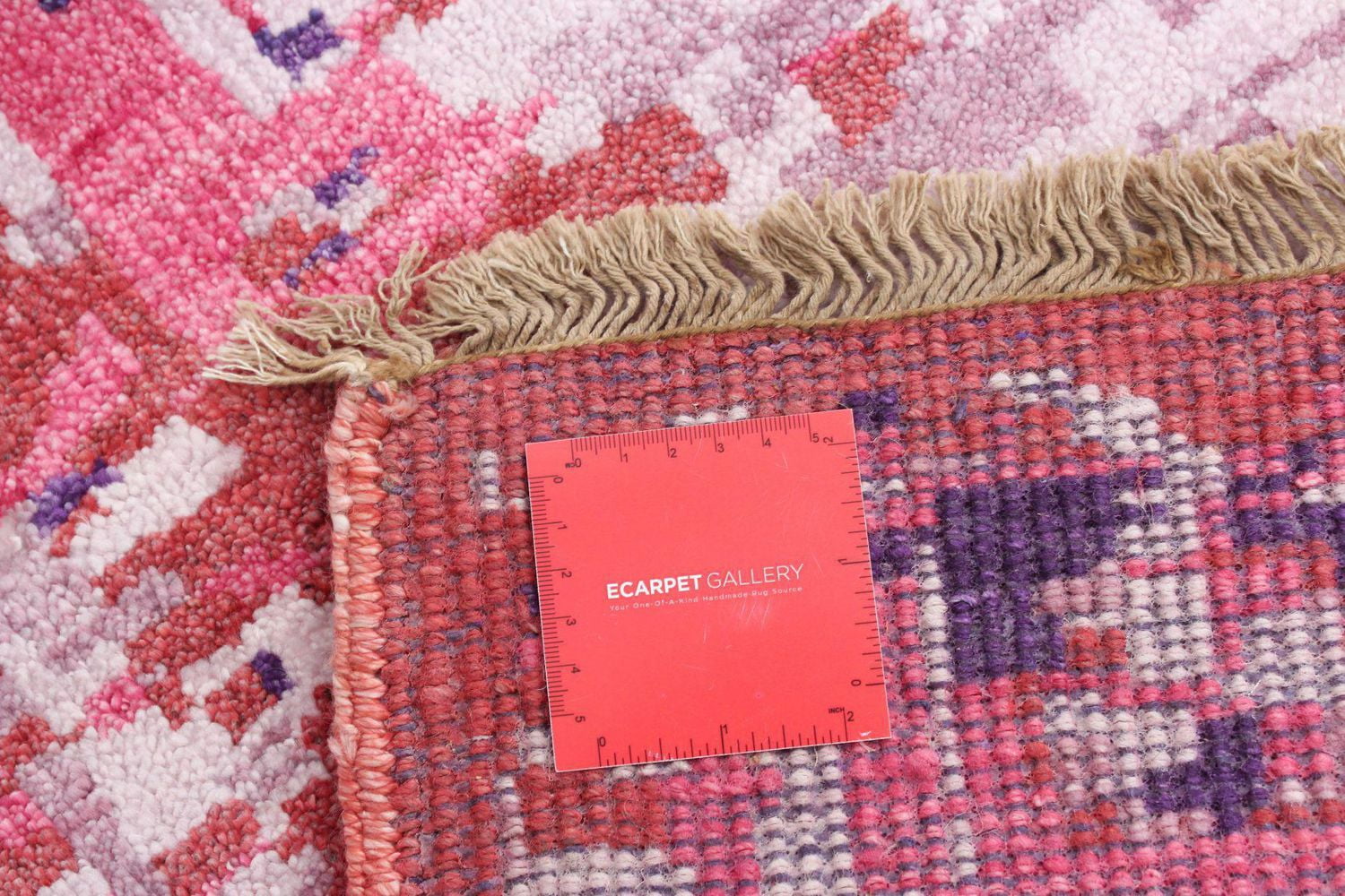 ECARPETGALLERY Tapis Noué à la Main pour Salon, Salle à Manger et Chambre à Coucher Style décontracté Collection Jules Oushak 5'9" x 7'10" en Brun