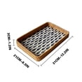 thumbnail image 2 of Rattan Shell Storage Tray - Multi-Functional Woven Basket for Living Room, Picnic, Restaurant Coffee Table, Dried Fruit & Snack Serving, 21x31x3cm, 2 of 5