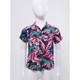 thumbnail image 3 of Jowowha Petits Garçons Été Plage Décontracté Aloha Luau Chemises Col Rabattu Hauts Tropicaux Tenue de Jeu Type A 150, 3 of 7