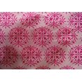 thumbnail image 4 of oneOone Cotton Silk Fabric Floral Block Printed Fabric 1 Yard 42 Inch Wide, 4 of 4