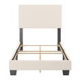 thumbnail image 3 of CorLiving Celeste Off-White Boucle Fabric Upholstered Adult Bed with Headboard, Box Spring Required, 3 of 8