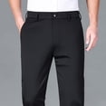 thumbnail image 1 of Chbgutlmr Dress Pants for Men Button High Waist Solid Color Suit Pants Formal Work Office Trousers Pockets, 1 of 4