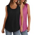 thumbnail image 1 of Plebaso Débardeurs 2025 pour Femmes, Lot de 2, Col Rond, Sans Manches, Chandails Décontractés Amples d'Été, Tuniques Basiques, 1 of 7