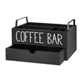 thumbnail image 3 of Lipstore Coffee Station Organizer Rustic Coffee Accessories Organizer for Cafe Office C, 3 of 8