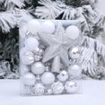 thumbnail image 2 of Silver 36Pcs Christmas Ornament Set Colorful Painted Christmas Balls For Tree Decoration Party Gift Box Home Holiday Decor Shatterproof Plastic Hanging Balls 104G, 2 of 7
