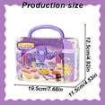 thumbnail image 3 of Pretend Cooking Games Play Kitchen Accessories Pretend To Play Food For Children's Kitchen Portable Toddler Games With Suitcase, 3 of 9