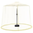 thumbnail image 1 of Vaidha Black Patio Umbrella Mosquito Netting, With Double Zipper Door, Polyester Mesh Net Screen Universal For Almost Outdoor Market Table Umbrellas & Cantilever Offse, 1 of 1