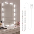 thumbnail image 1 of Lumières de Miroir de Maquillage 18 LED à Intensité Réglable, Commande Tactile, Lumières de Miroir de Meuble-Lavabo, Miroir de Salle de Bain avec Bande de Câble USB, Miroir de Toilette, 1 of 7