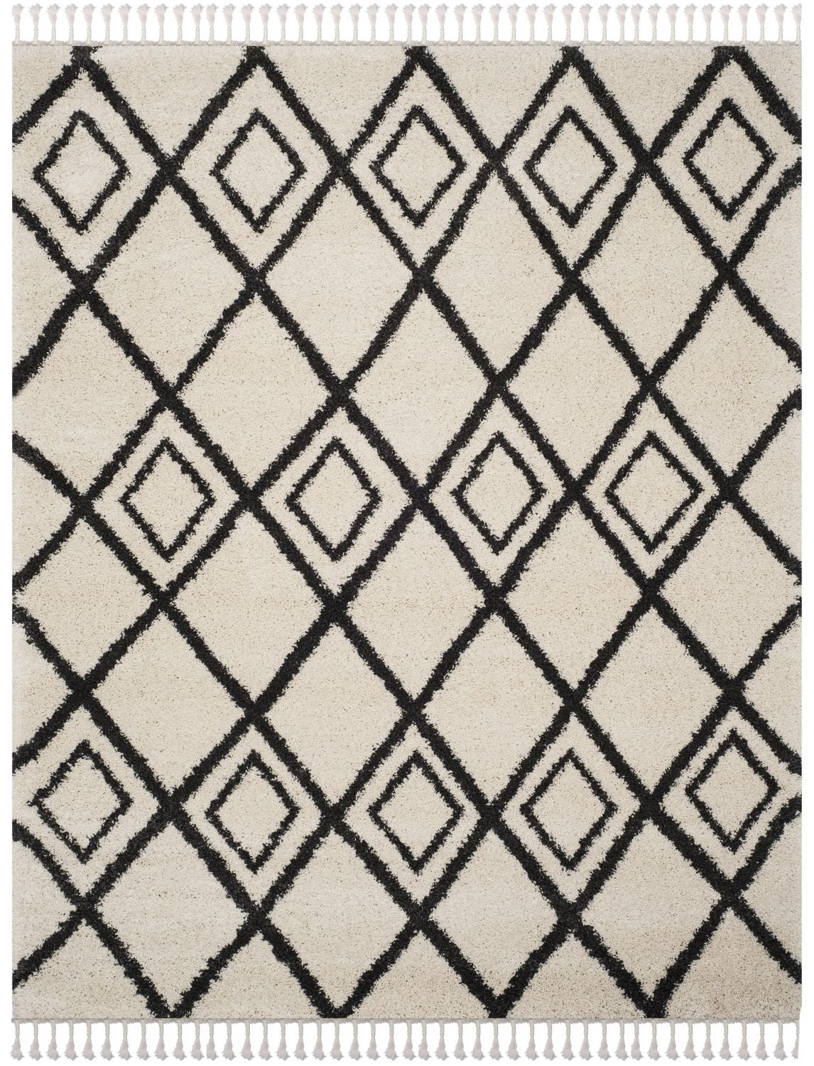 Safavieh Moroccan Fringe Kingston Tapis Géométrique Shag