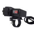thumbnail image 1 of Car Motorcycle Mobile Phone Charger Adapter 10-24V Abs Waterproof Dual Usb With Switch Rv Boat Car Charger + Voltmeter, 1 of 5