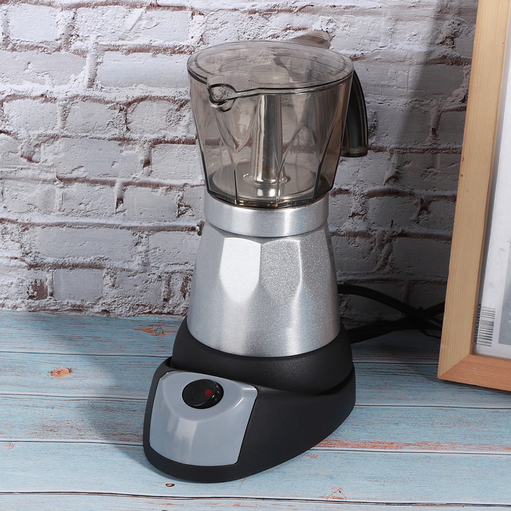 MGAXYFF Argent Cafetière Électrique 3-6 Tasses