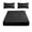 Black, variant on BUTASY 3Pcs Queen Size Bed Sheet Set, Soft and Breathable Fitted Sheet with 2 Bed Pillowcase, Microfiber Lightweight Deep Pocket Sheet for Home(Navy)