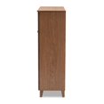 thumbnail image 4 of Bowery Hill Solid Wood Walnut Brown Shoe Cabinet Rectangular 11-Shelf Unassembled, 4 of 10
