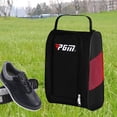 thumbnail image 4 of Sac de Golf Poches Porte-Chaussures de Sport Cadeau pour Soccer Gym Noir Rouge, 4 of 8