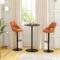 thumbnail image 2 of HOMCOM Round Bar Table for 2 People, High Pub Table with Steel Base, 2 of 10