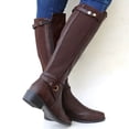 thumbnail image 5 of EGNMCR Bottes d'Hiver pour Femmes Bottes d'Hiver pour Femmes Chaussures à Talon Bas Confortables Extérieur Antidérapantes Extérieur Bottes Mi-Mollet, 5 of 5