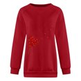 thumbnail image 5 of Levmjia Chandail de la Saint-Valentin pour Femmes Chandails à Manches Longues pour Femmes Imprimé de la Saint-Valentin Col Rond Chandail à Enfiler Hauts Chandail Décontracté, 5 of 5