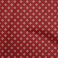 thumbnail image 1 of oneOone Georgette Viscose Red Fabric Geometric Sewing Material Print Fabric By The Yard 42 Inch Wide, 1 of 5