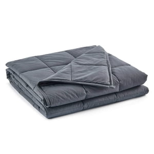 RelaxBlanket Weighted Blanket | 60''x80'',10lbs | for Individual Between 90-140 lbs | Premium Cotton Material with Glass Beads | Dark Grey