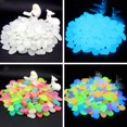 thumbnail image 4 of 100pcs Fish Tank Fluorescent Pebble Garden Parterre Decor Glow Stone Green, 4 of 9