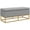 Grey, variant on HOMCOM Storage Ottoman with Flip Top, Upholstered Storage Bench Beige