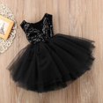 thumbnail image 3 of Enfants Mignons Bébé Fleur Filles Parti Paillettes Robe Robe Demoiselle d'Honneur Robes Robe d'Anniversaire, 3 of 5