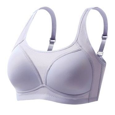 hotojiny Everyday Bras for Women Plus Size No Underwire Seamless Full Coverage Bralette Wireless Padded Adjustable Strap Bra
