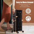 thumbnail image 4 of Costway Radiateur Portable 1500W à Huile avec Thermostat Réglable Noir, 4 of 9