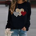 thumbnail image 2 of Mode Femme Pull à Manches Longues Imprimé Amour Blouse Ample, 2 of 3