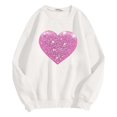 thumbnail image 4 of Mode Femme Décontractée Couleur Unie Ample Manches Longues Imprimé Lettre Col Rond Chandail à Capuchon 2t Fermeture à Glissière Chandail à Capuchon Fille Chandail à Capuchon Deux Pièces Robe Chandail Français Doublée Veste Femme Décontractée Chaude Hauts Femme, 4 of 4