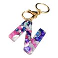 thumbnail image 1 of Fridja Mother's Day Custom Creative Keyring Clasp 26 English Letter Pendant Keyring, 1 of 8