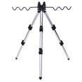 thumbnail image 1 of Retractable Fishing Bracket Tripod Aluminum Foldable Fishing Rod Pole Holder, 1 of 9