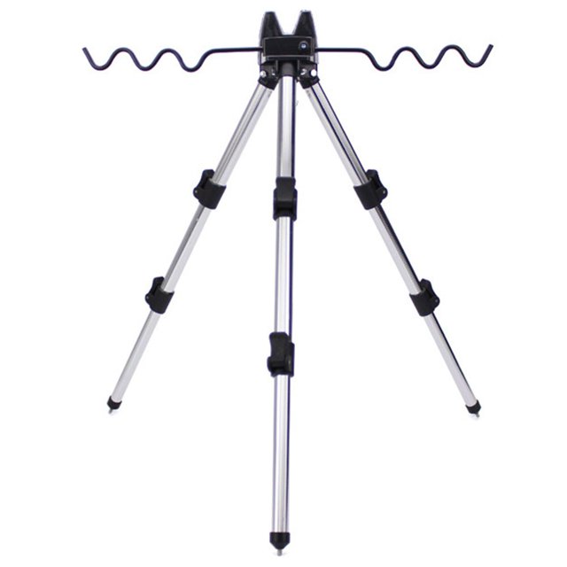 Retractable Fishing Bracket Tripod Aluminum Foldable Fishing Rod Pole Holder