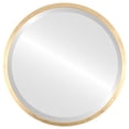 thumbnail image 1 of Miroir Rond Encadré London - Feuille d'Or - 15 Pouces x 15 Pouces, 1 of 7