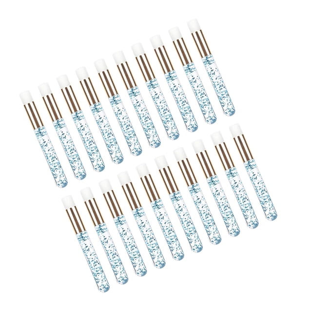 20 Pieces Lash Shampoo Brushes Cosmetic Lash cleaner Peel Off Remover Tool Blue