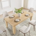 thumbnail image 4 of Farmhouse Dining Table for 6-8 People, 71" Large Wood Rustic Rectangular Dinner Table, Large Kitchen and Dining Room Furniture for Living Room, Restaurant, Apartment, 4 of 23