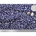 thumbnail image 3 of Soimoi Blue Rayon Fabric Cow Animal Skin Decor Fabric Printed Yard 58 Inch Wide, 3 of 3